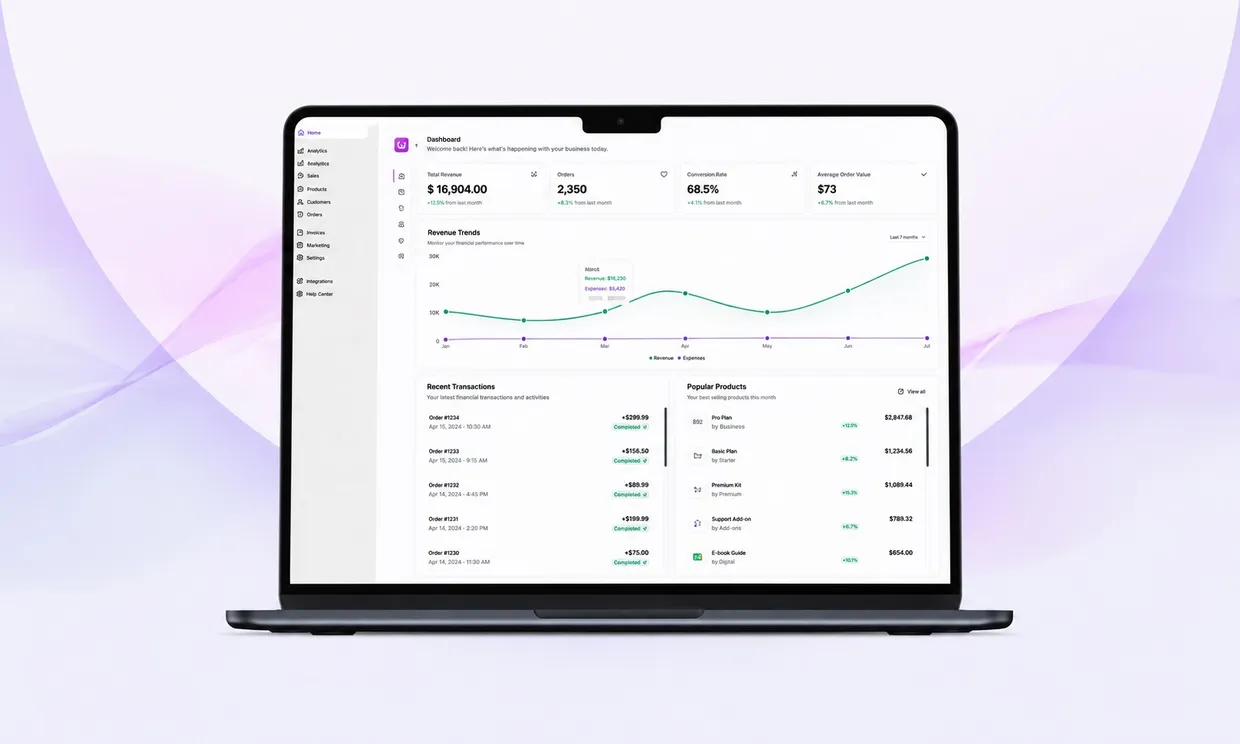 UnumPay — Tableau de bord unifié